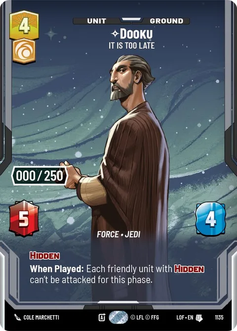 Dooku, It Is Too Late