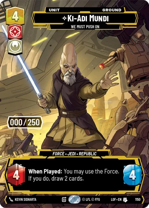 Ki-Adi-Mundi, We Must Push On