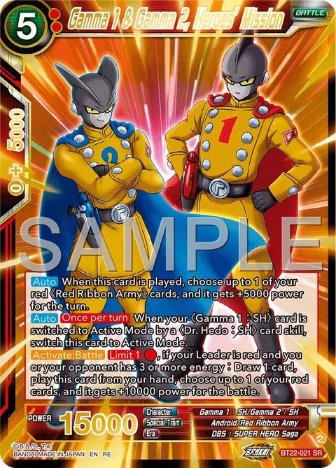 Gamma 1 & Gamma 2, Heroes´ Mission