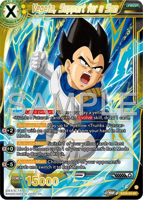 Vegeta, Support for a Son