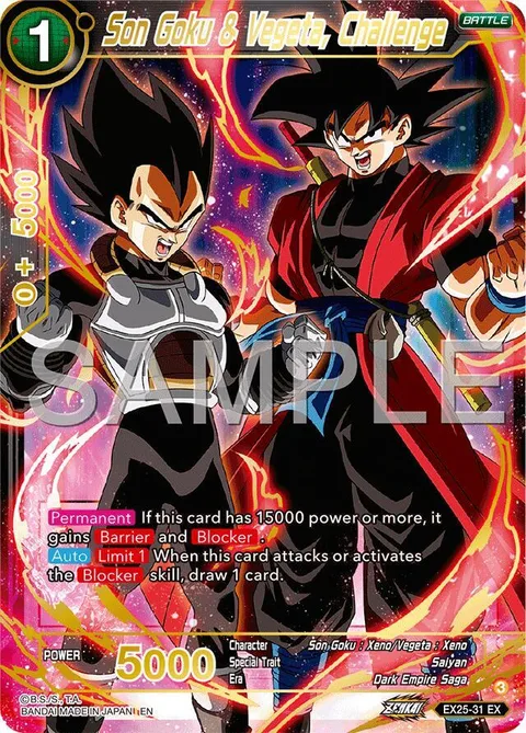 Son Goku & Vegeta, Challenge