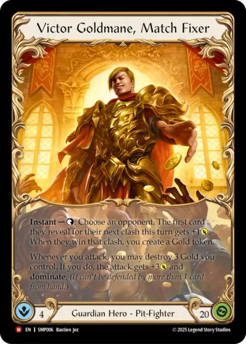 Victor Goldmane, Match Fixer