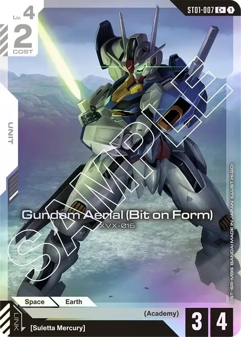 Gundam Aerial (Bit on Form) (ST01-007)
