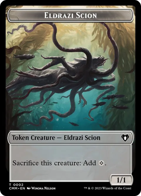 Eldrazi Scion Token (C 1/1) // Dragon Token (R 2/2)