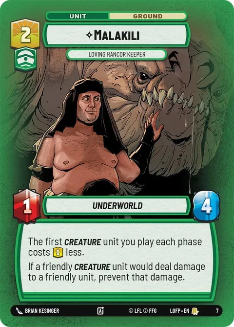 Malakili, Loving Rancor Keeper