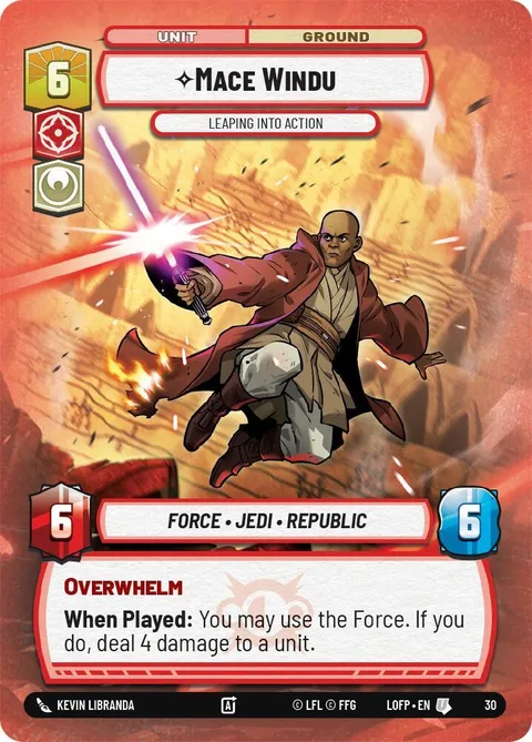 Mace Windu, Leaping into Action