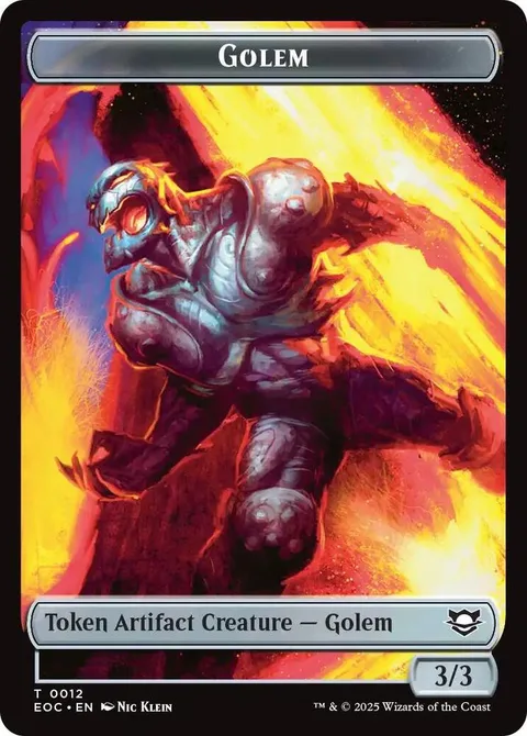 Golem Token (A 3/3) // Golem Token (A 9/9)