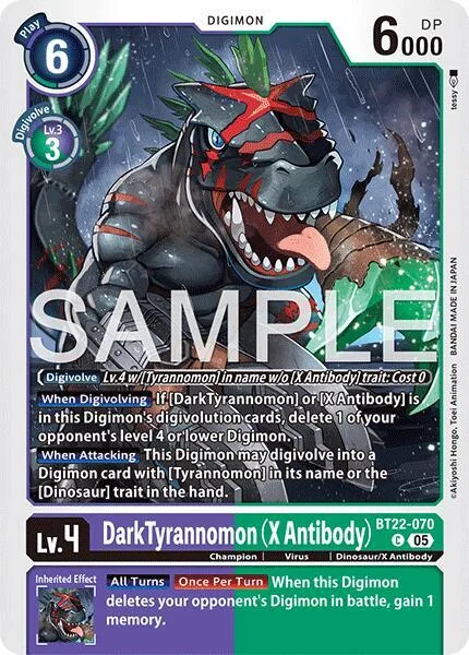 DarkTyrannomon (X Antibody) (BT22-070)