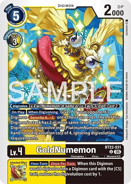 GoldNumemon (BT22-031)