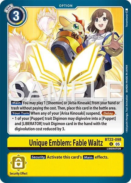 Unique Emblem: Fable Waltz (BT22-098)