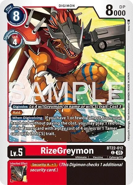 RizeGreymon (BT22-012)