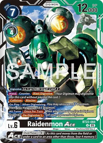 Raidenmon Ace (BT22-066)