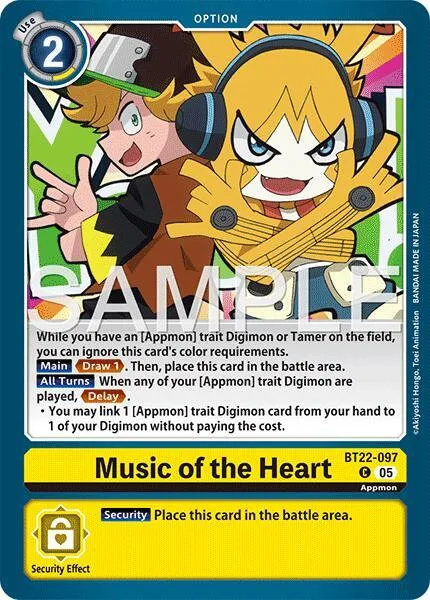 Music of the Heart (BT22-097)