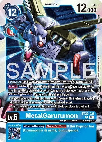 MetalGarurumon (BT22-026)