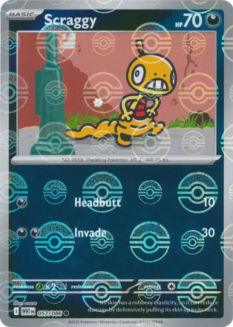 Scraggy [Headbutt | Invade]