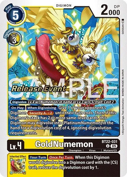 GoldNumemon (BT22-031)