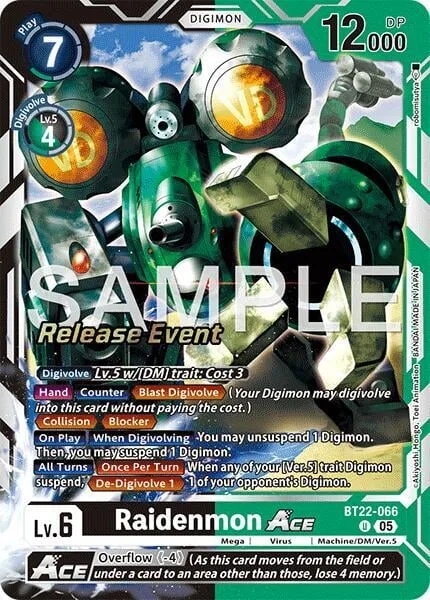 Raidenmon Ace (BT22-066)