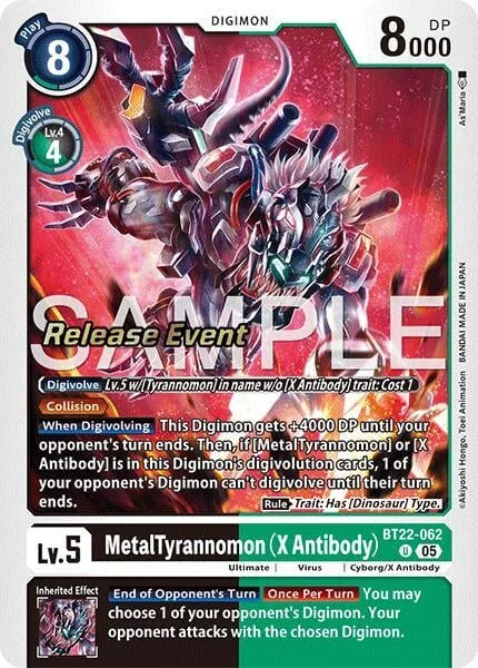 MetalTyrannomon (X Antibody) (BT22-062)