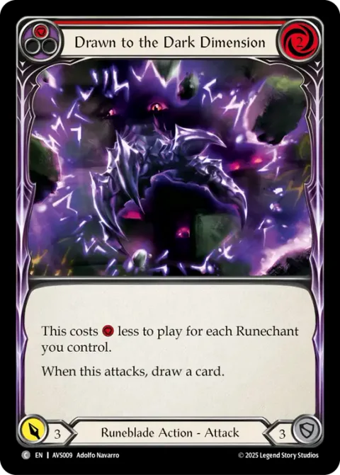 Drawn to the Dark Dimension (Red)