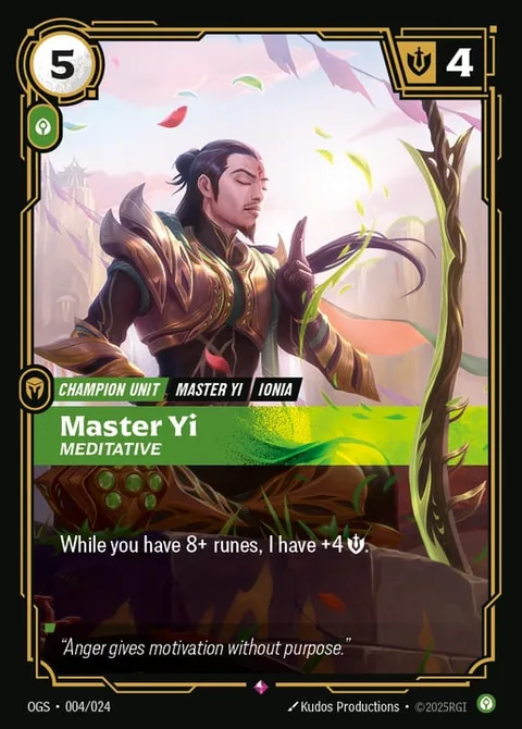 Master Yi, Meditative