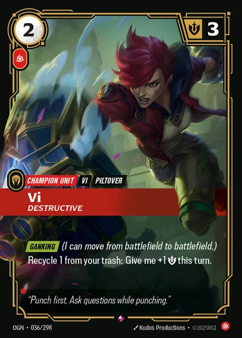 Vi, Destructive