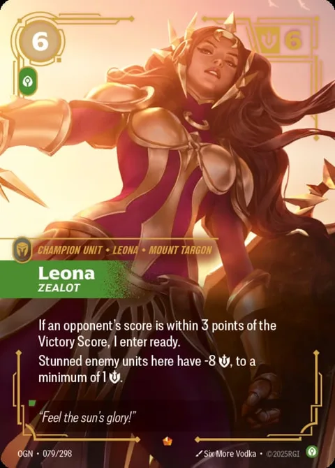 Leona, Zealot