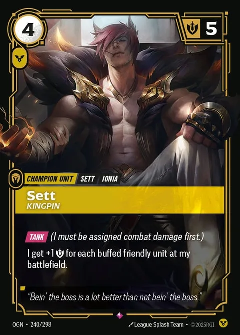 Sett, Kingpin