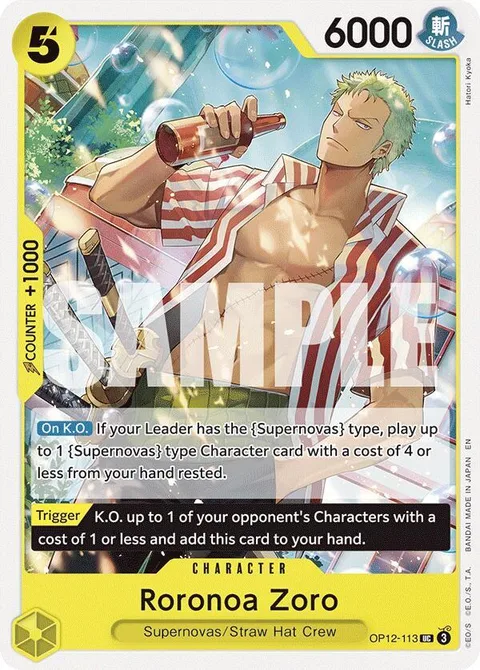Roronoa Zoro (OP12-113)