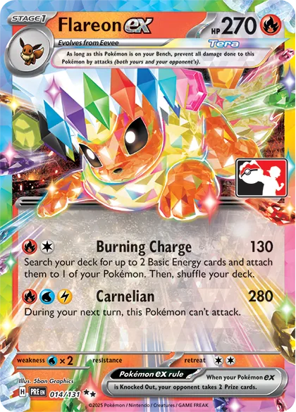 Flareon ex [Burning Charge | Carnelian]