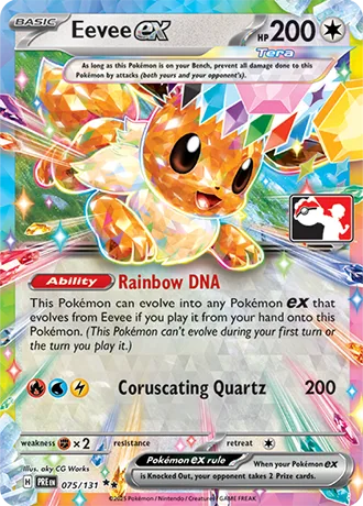 Eevee ex [Rainbow DNA | Coruscating Quartz]
