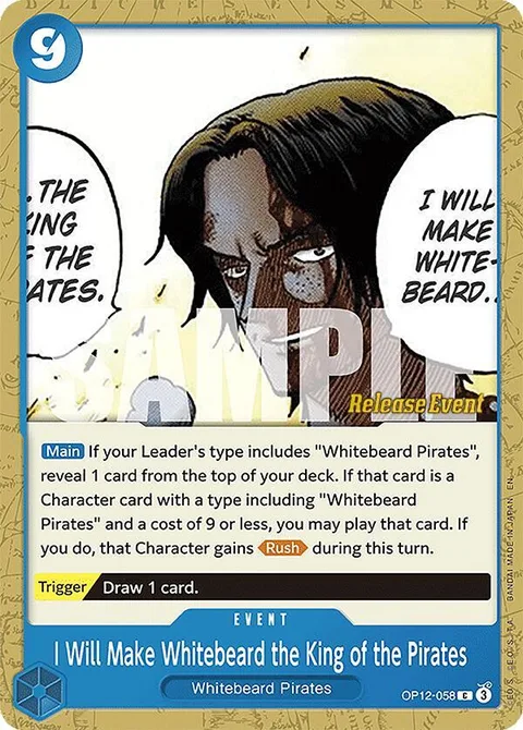I Will Make Whitebeard the King of the Pirates (OP12-058)