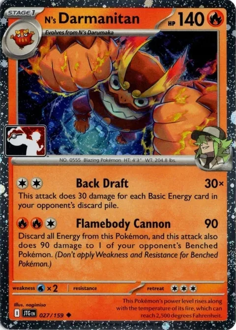 N's Darmanitan [Back Draft | Flamebody Cannon]