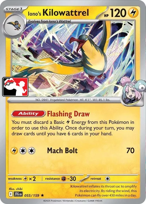 Iono's Kilowattrel [Flashing Draw | Mach Bolt]