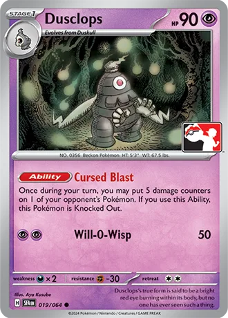Dusclops [Cursed Blast | Will-O-Wisp]