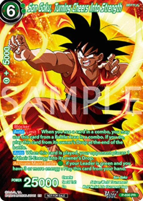 Son Goku, Turning Cheers Into Strength