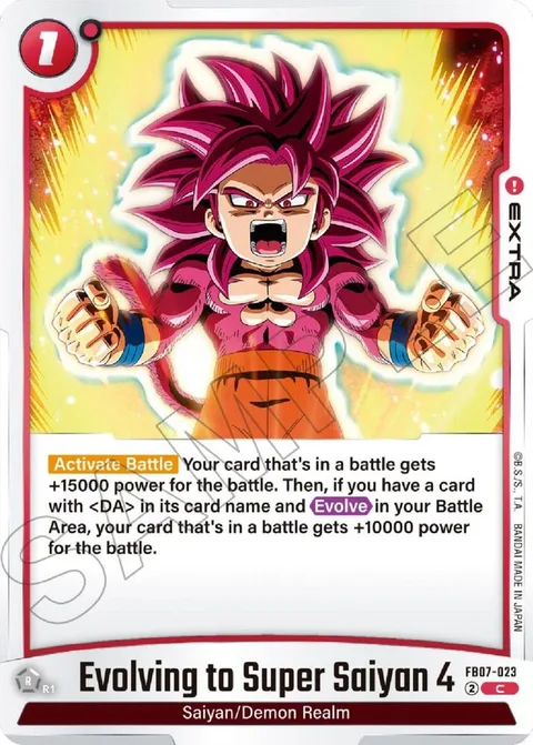 Evolving to Super Saiyan 4 (FB07-023) [Fusion World]