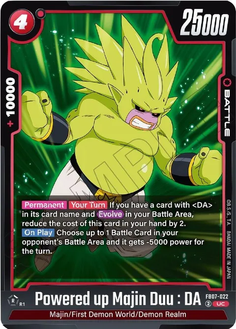 Powered up Majin Duu : DA (FB07-022) [Fusion World]
