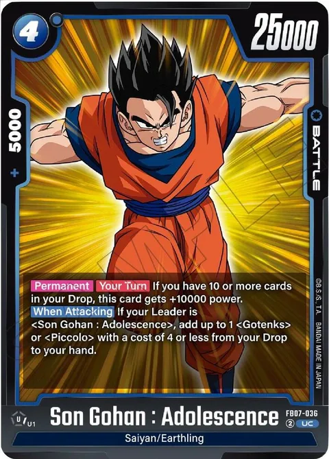 Son Gohan : Adolescence (FB07-036) [Fusion World]