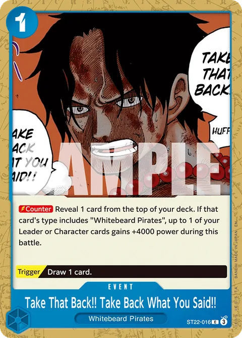 Take That Back!! Take Back What You Said!! (ST22-016)