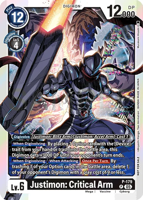 Justimon: Critical Arm (P-179)