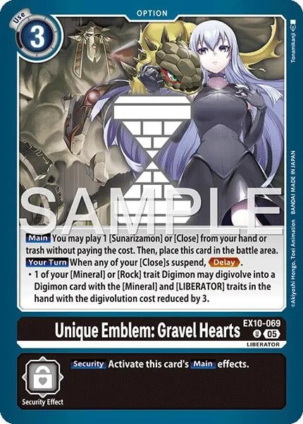 Unique Emblem: Gravel Hearts (EX10-069)