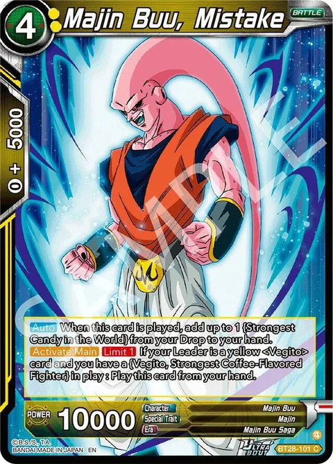 Majin Buu, Mistake