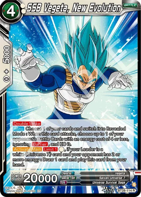 SSB Vegeta, New Evolution