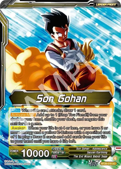 Son Gohan // Great Saiyaman, Love of Justice