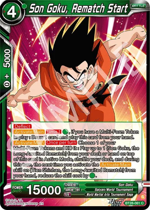 Son Goku, Rematch Start