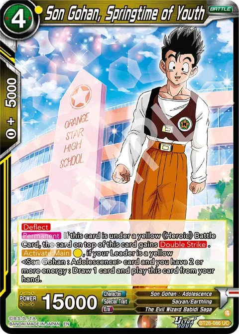 Son Gohan, Springtime of Youth