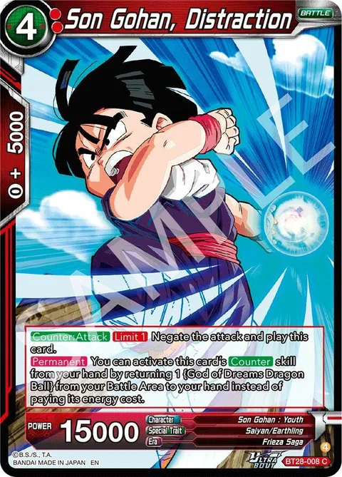 Son Gohan, Distraction