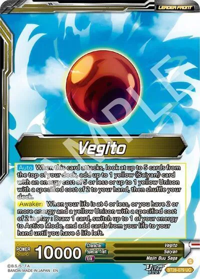 Vegito // SS Vegito, Transcendent Rage