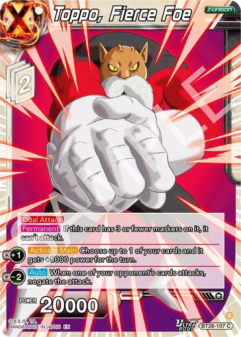 Toppo, Fierce Foe
