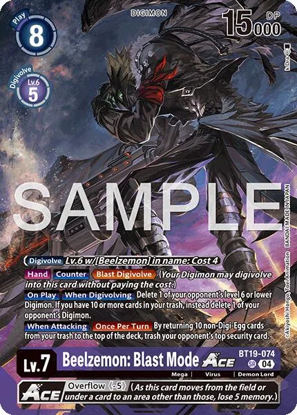 Beelzemon: Blast Mode Ace (BT19-074)